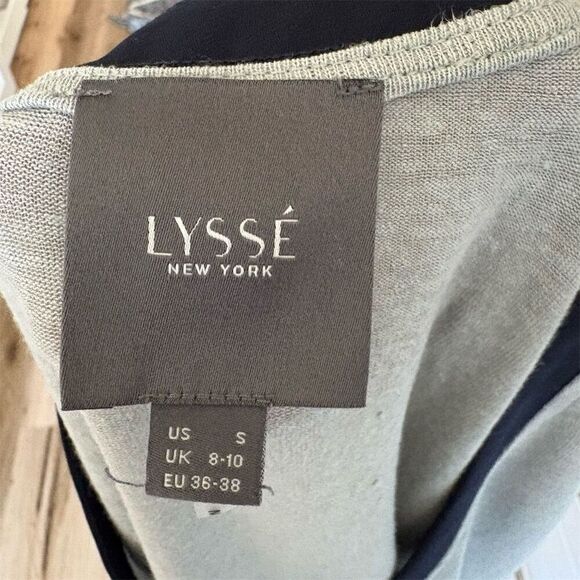 Lysse New York Women's V-Neck Linen Blend Long Sleeve Gray T-Shirt Size S - Picture 5 of 5